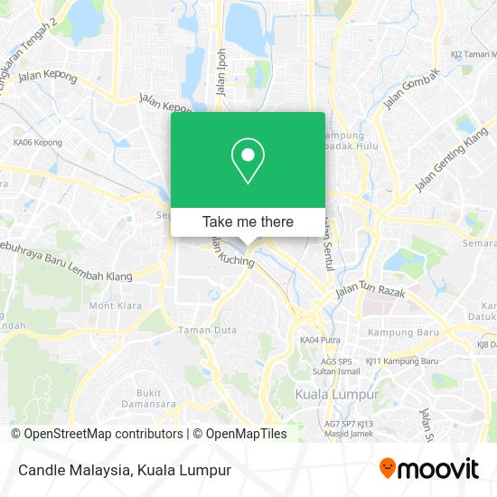 Peta Candle Malaysia
