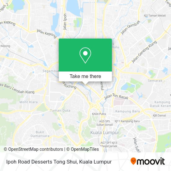 Peta Ipoh Road Desserts Tong Shui