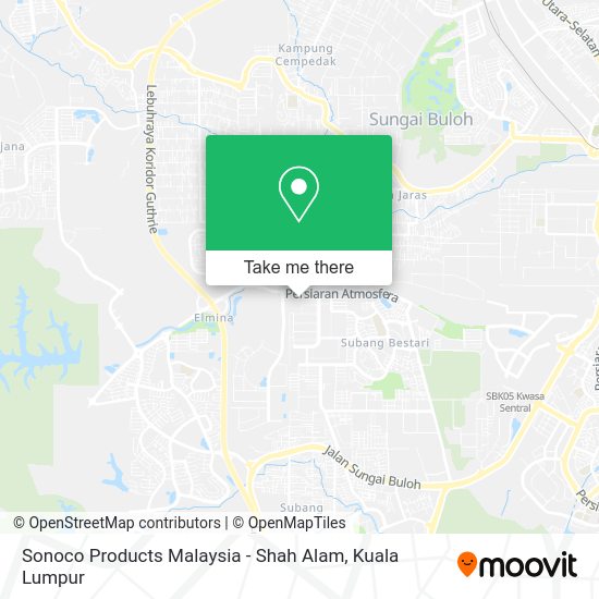 Sonoco Products Malaysia - Shah Alam map