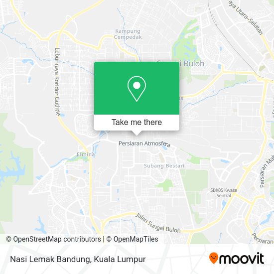 Nasi Lemak Bandung map