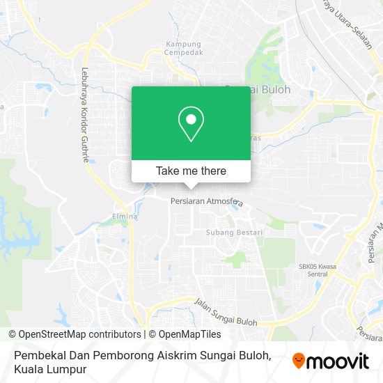 Pembekal Dan Pemborong Aiskrim Sungai Buloh map