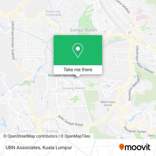 UBN Associates map