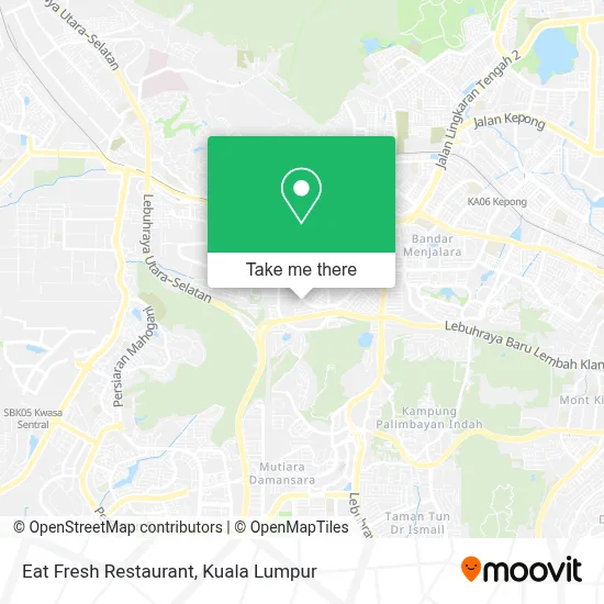 Eat Fresh Restaurant map