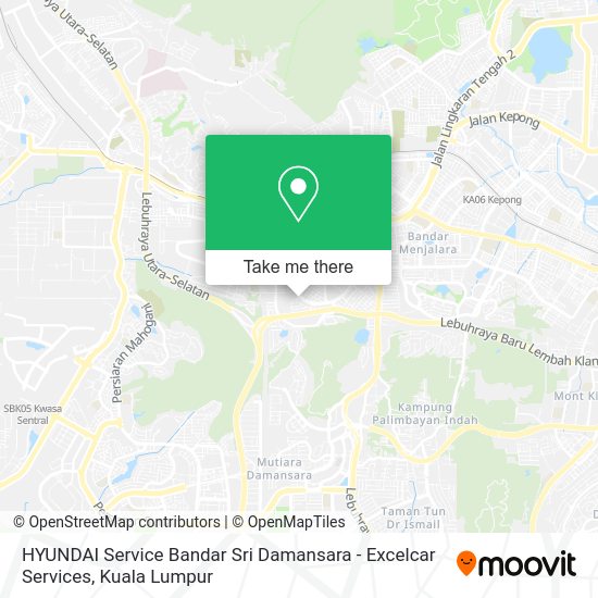 HYUNDAI Service Bandar Sri Damansara - Excelcar Services map