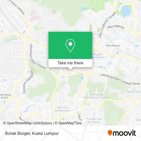 Botak Burger map