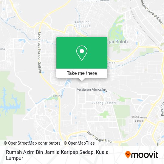 Peta Rumah Azim Bin Jamila Karipap Sedap