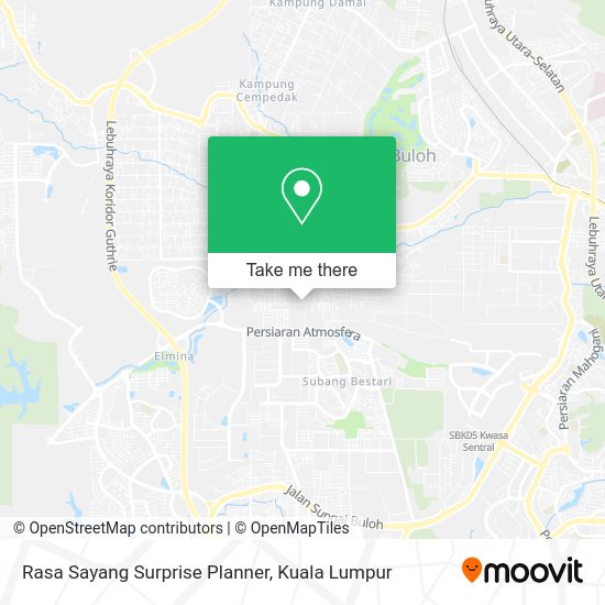 Rasa Sayang Surprise Planner map