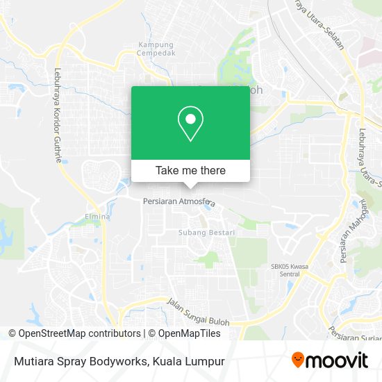 Mutiara Spray Bodyworks map