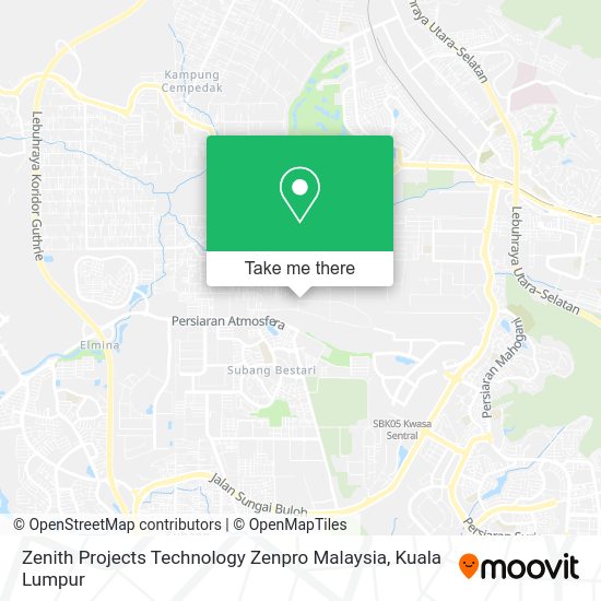 Peta Zenith Projects Technology Zenpro Malaysia