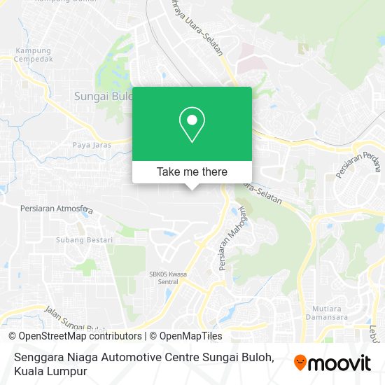 Senggara Niaga Automotive Centre Sungai Buloh map