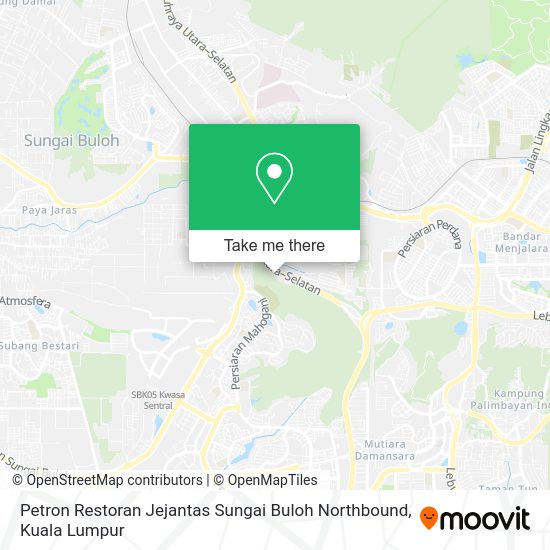 Peta Petron Restoran Jejantas Sungai Buloh Northbound