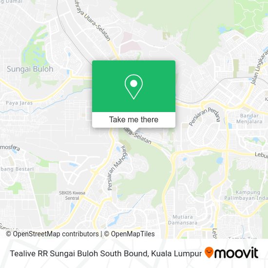 Peta Tealive RR Sungai Buloh South Bound