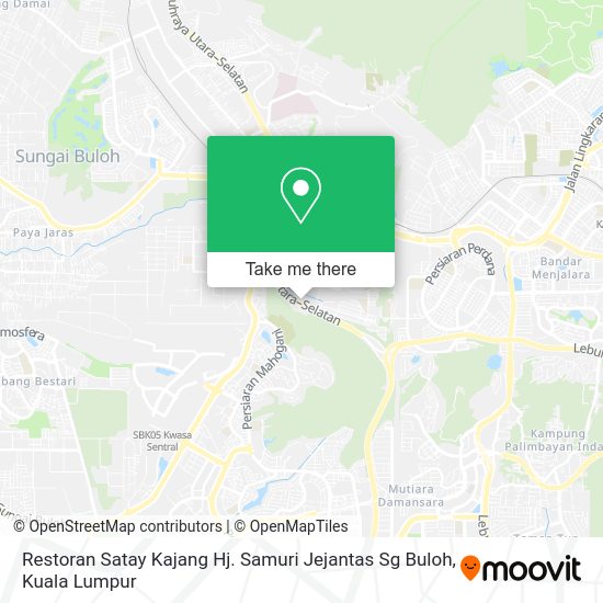 Restoran Satay Kajang Hj. Samuri Jejantas Sg Buloh map