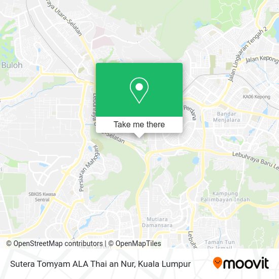 Peta Sutera Tomyam ALA Thai an Nur