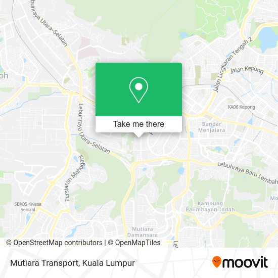 Mutiara Transport map
