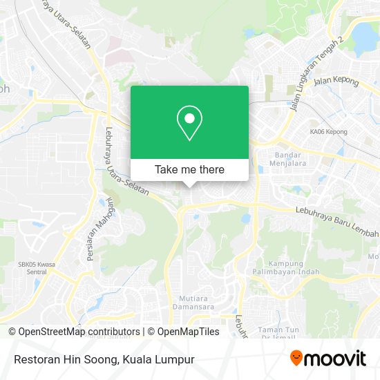 Restoran Hin Soong map
