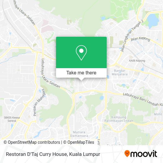 Restoran D'Taj Curry House map