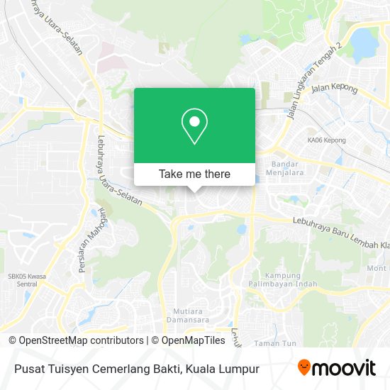 Peta Pusat Tuisyen Cemerlang Bakti