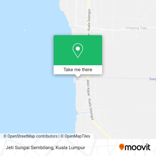 Jeti Sungai Sembilang map
