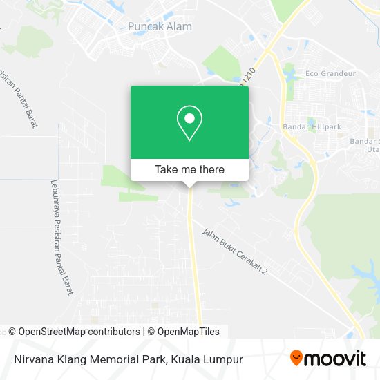 Nirvana Klang Memorial Park map