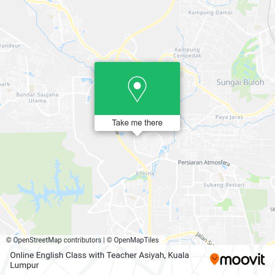 Online English Class with Teacher Asiyah map