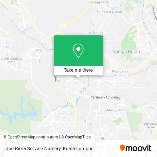Joe Rima Service Nursery map