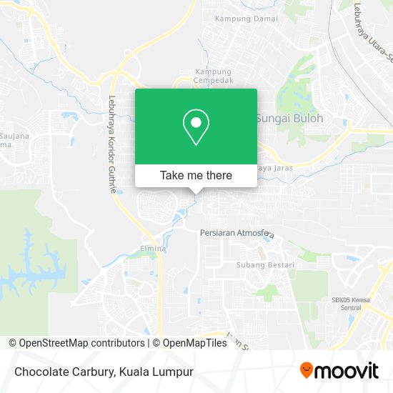 Chocolate Carbury map