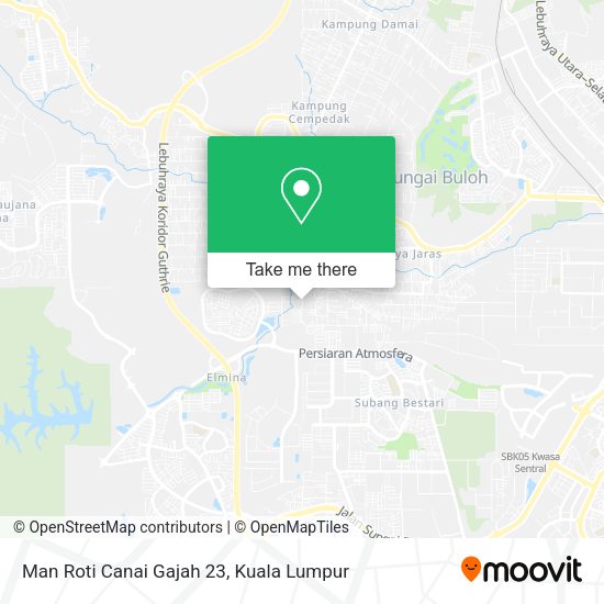 Man Roti Canai Gajah 23 map