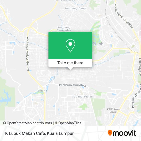 Peta K Lubuk Makan Cafe