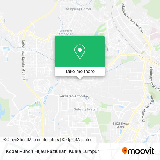 Peta Kedai Runcit Hijau Fazlullah