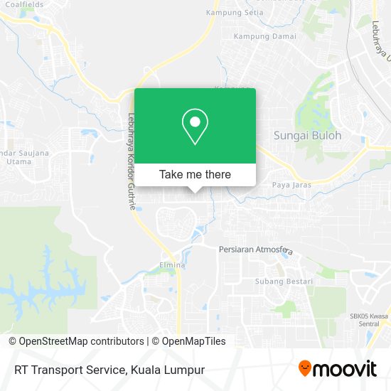 RT Transport Service map