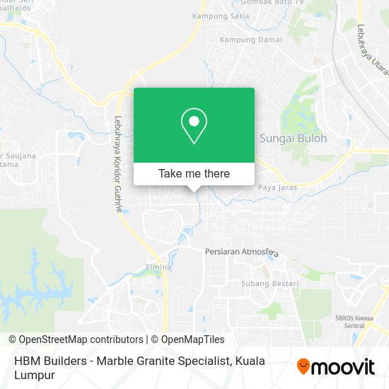 HBM Builders - Marble Granite Specialist map