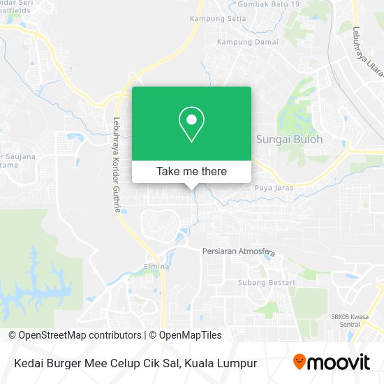 Kedai Burger Mee Celup Cik Sal map