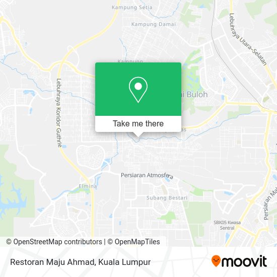 Peta Restoran Maju Ahmad
