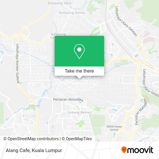 Alang Cafe map