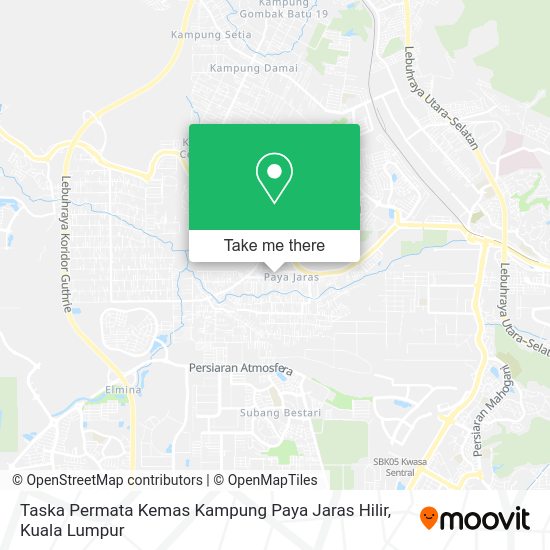 Peta Taska Permata Kemas Kampung Paya Jaras Hilir