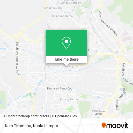 Kuih Tiram Ibu map