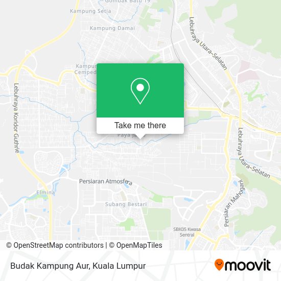 Budak Kampung Aur map