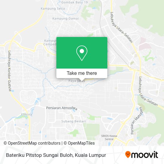 Peta Bateriku Pitstop Sungai Buloh