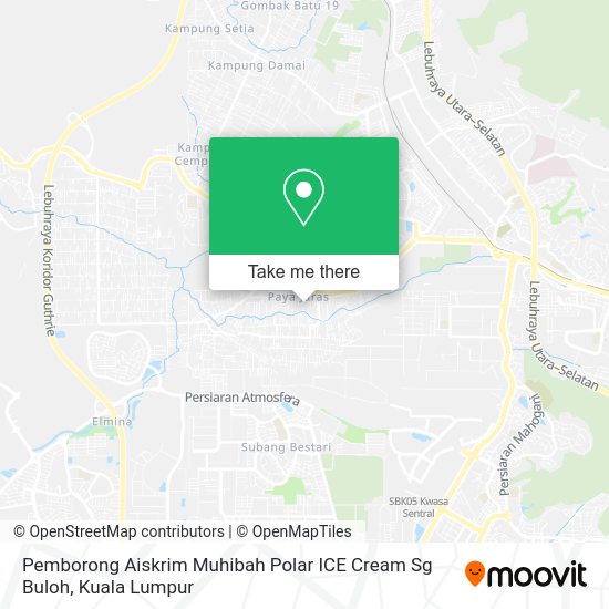 Pemborong Aiskrim Muhibah Polar ICE Cream Sg Buloh map
