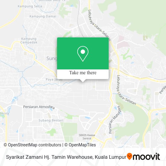 Syarikat Zamani Hj. Tamin Warehouse map