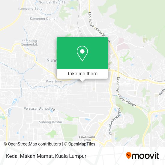 Peta Kedai Makan Mamat