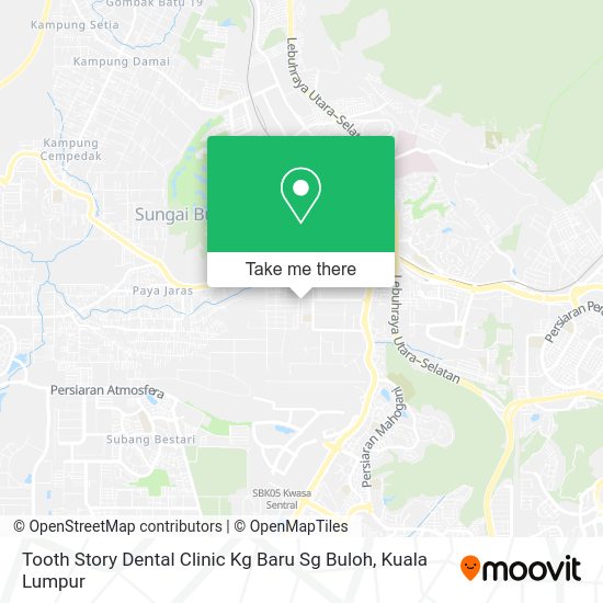 Tooth Story Dental Clinic Kg Baru Sg Buloh map