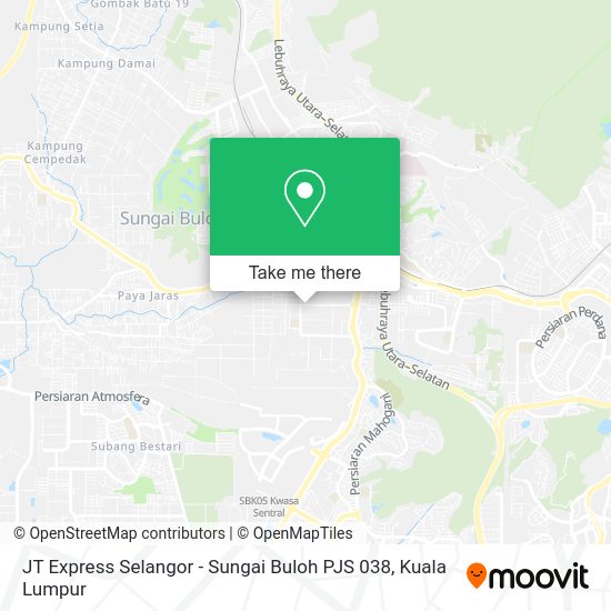 Peta JT Express Selangor - Sungai Buloh PJS 038