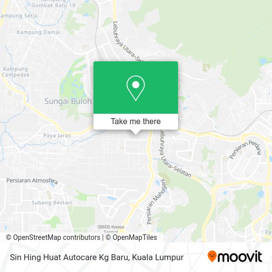 Peta Sin Hing Huat Autocare Kg Baru