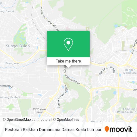 Peta Restoran Raikhan Damansara Damai