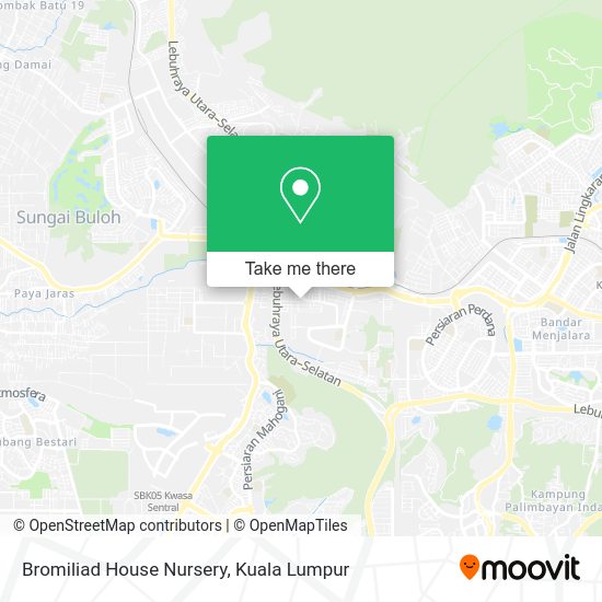 Bromiliad House Nursery map