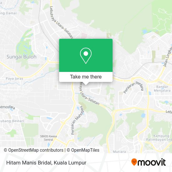 Hitam Manis Bridal map