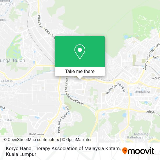 Koryo Hand Therapy Association of Malaysia Khtam map