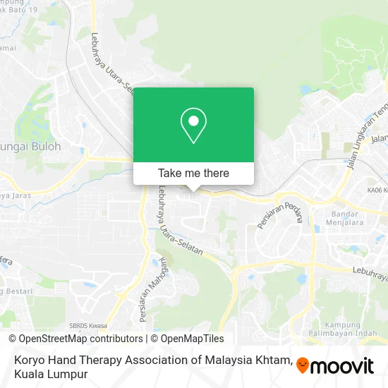 Peta Koryo Hand Therapy Association of Malaysia Khtam